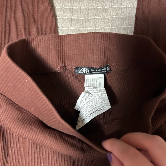 brown zara leggings - Picture 3 of 3